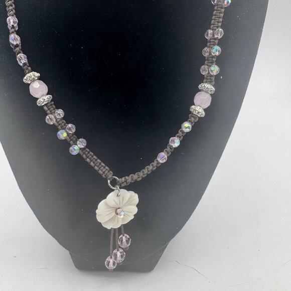 Cookie Lee 3 Piece Jewelry Set Necklace Earrings Bracelet Pink Beaded Accents - Picture 2 of 6